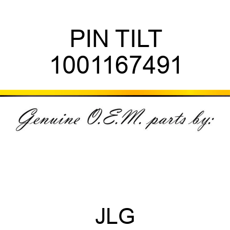 PIN TILT 1001167491