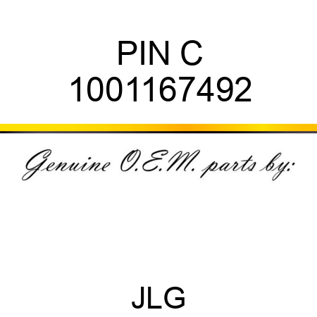 PIN C 1001167492