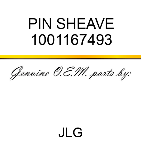 PIN SHEAVE 1001167493
