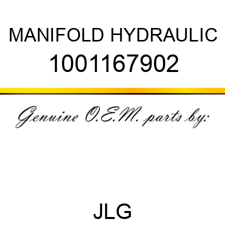 MANIFOLD HYDRAULIC 1001167902