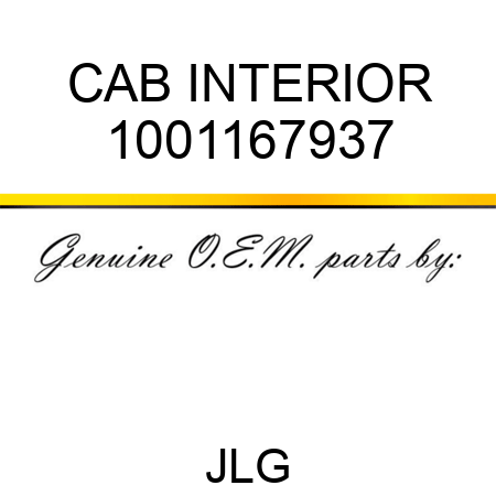 CAB INTERIOR 1001167937