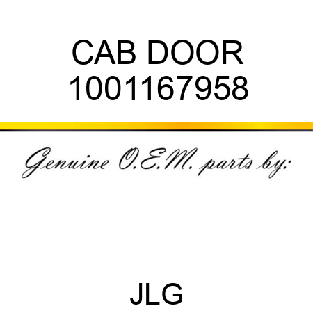 CAB DOOR 1001167958