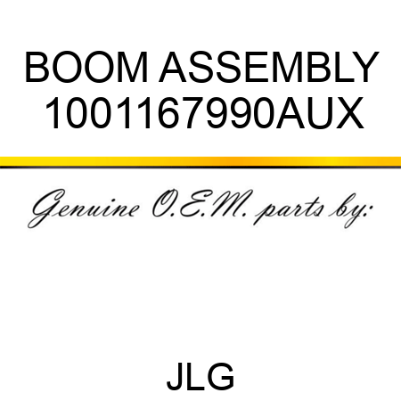 BOOM ASSEMBLY 1001167990AUX