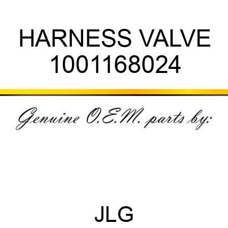 HARNESS VALVE 1001168024