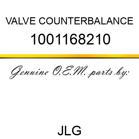 VALVE COUNTERBALANCE 1001168210