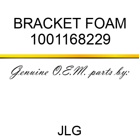 BRACKET FOAM 1001168229