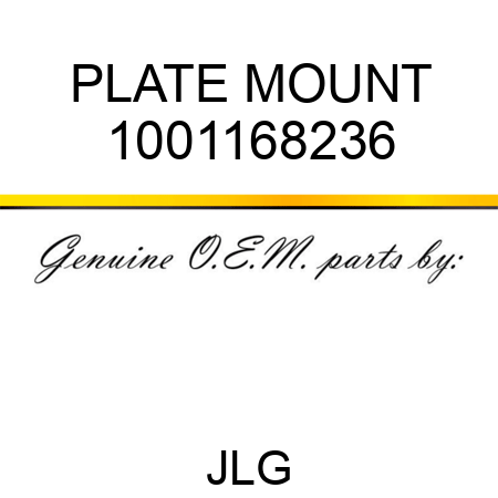 PLATE MOUNT 1001168236