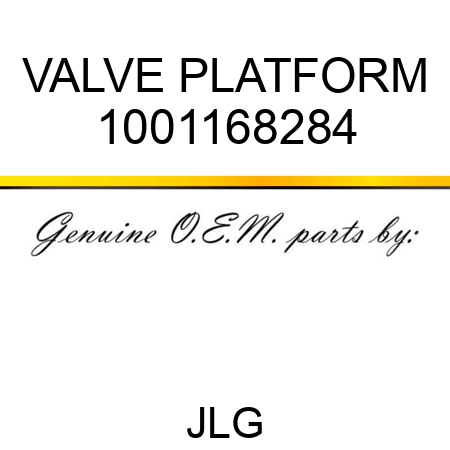 VALVE PLATFORM 1001168284