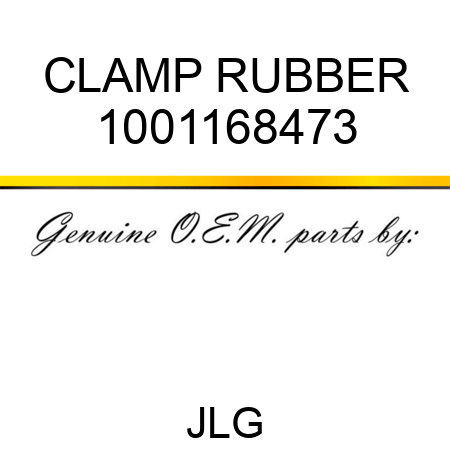 CLAMP RUBBER 1001168473