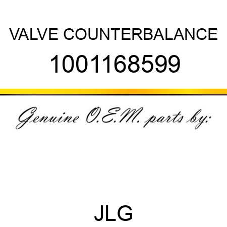 VALVE COUNTERBALANCE 1001168599