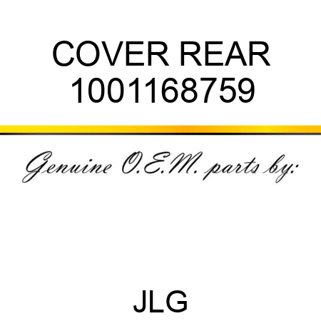 COVER REAR 1001168759