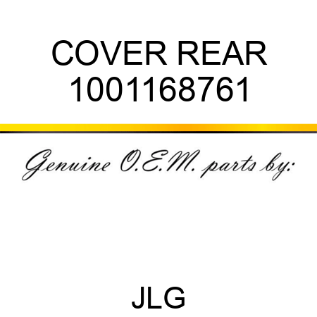 COVER REAR 1001168761