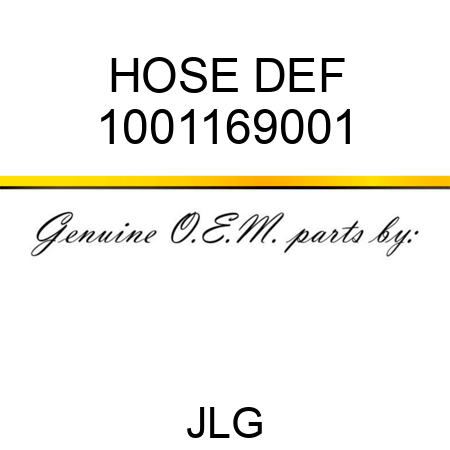HOSE DEF 1001169001