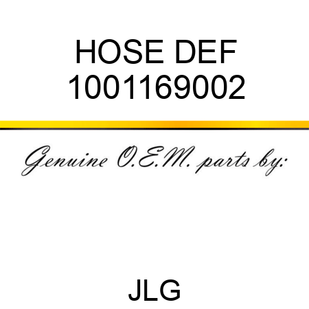 HOSE DEF 1001169002