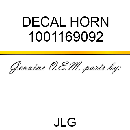 DECAL HORN 1001169092