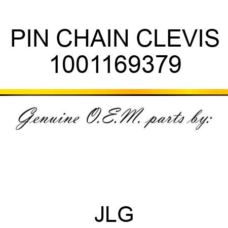 PIN CHAIN CLEVIS 1001169379