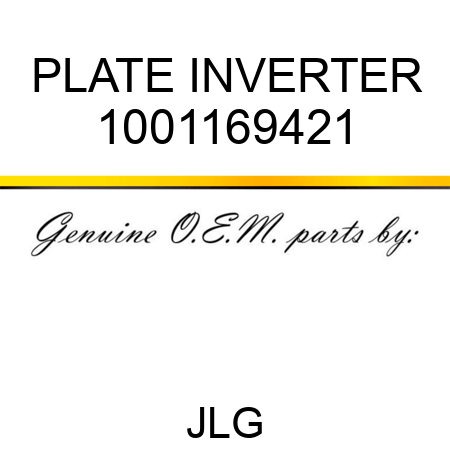 PLATE INVERTER 1001169421