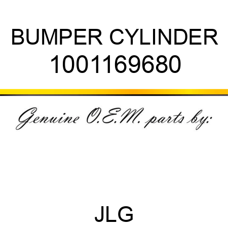 BUMPER CYLINDER 1001169680