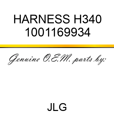 HARNESS H340 1001169934