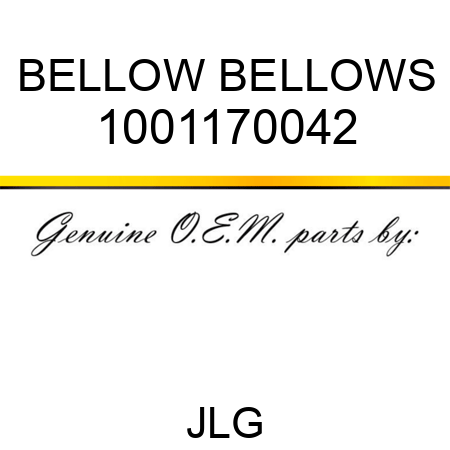 BELLOW BELLOWS 1001170042