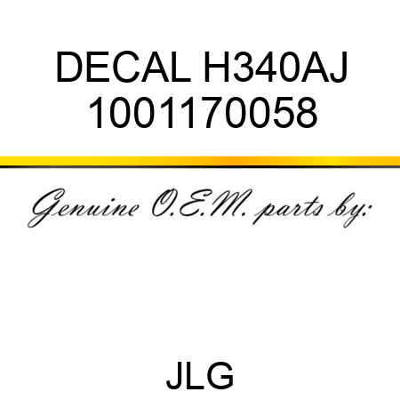 DECAL H340AJ 1001170058