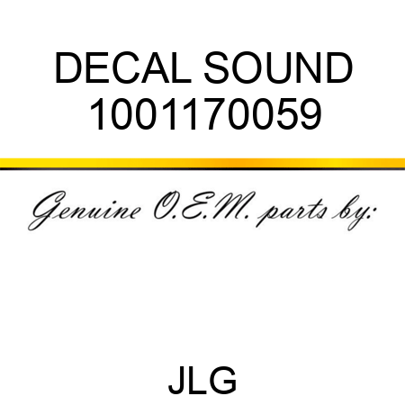 DECAL SOUND 1001170059