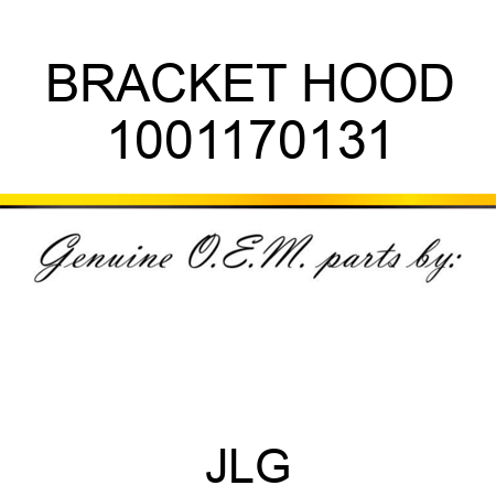 BRACKET HOOD 1001170131