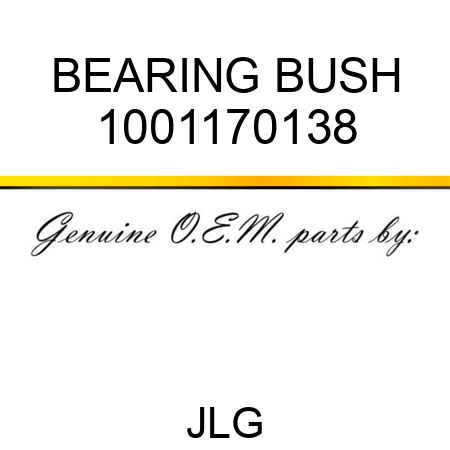 BEARING BUSH 1001170138