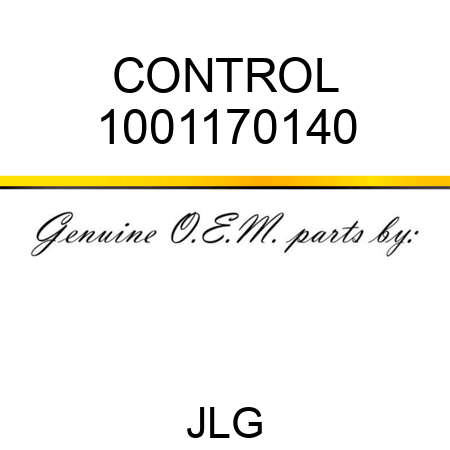 CONTROL 1001170140