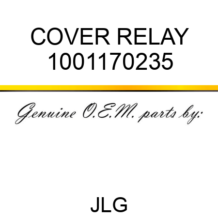 COVER RELAY 1001170235