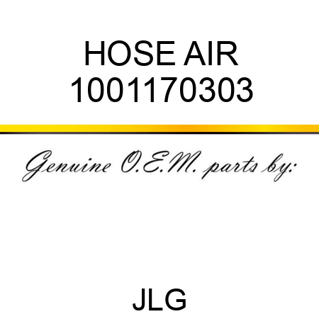 HOSE AIR 1001170303