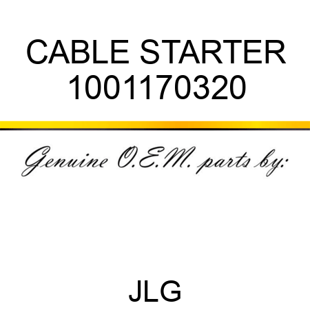 CABLE STARTER 1001170320