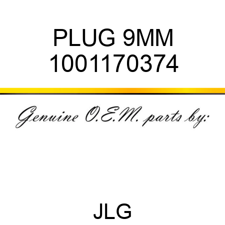 PLUG 9MM 1001170374