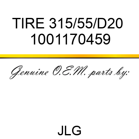 TIRE 315/55/D20  1001170459