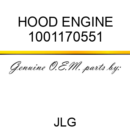 HOOD ENGINE 1001170551