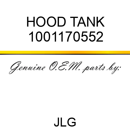 HOOD TANK 1001170552