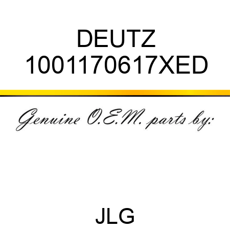 DEUTZ 1001170617XED