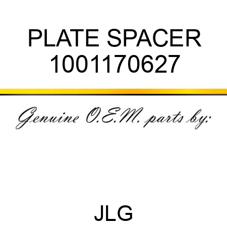 PLATE SPACER 1001170627