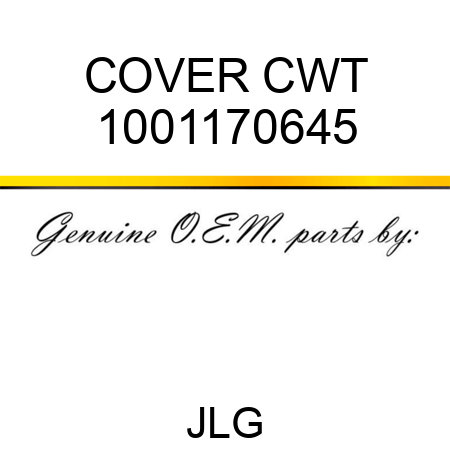 COVER CWT 1001170645