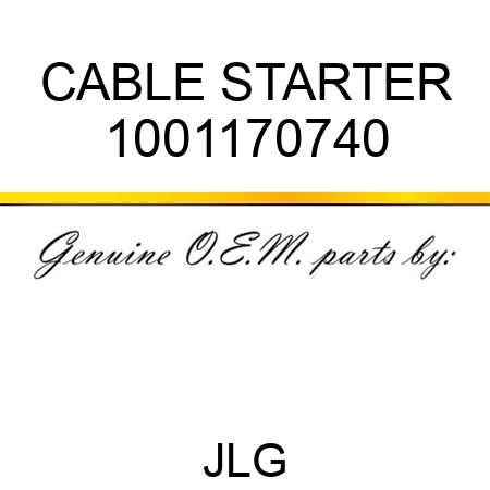 CABLE STARTER 1001170740