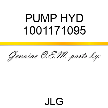 PUMP HYD 1001171095