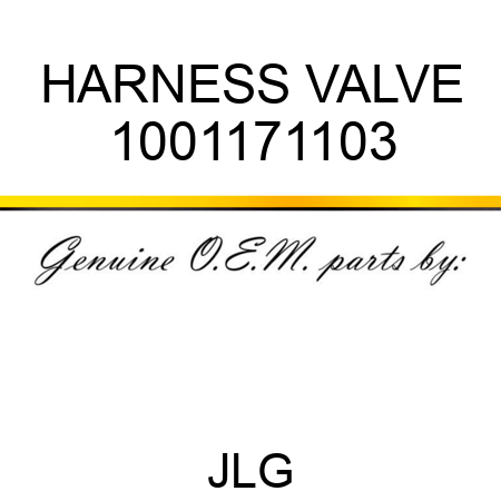 HARNESS VALVE 1001171103