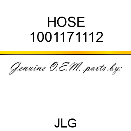 HOSE 1001171112