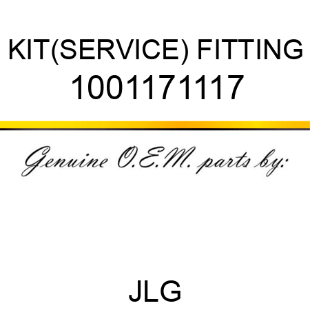 KIT(SERVICE) FITTING 1001171117