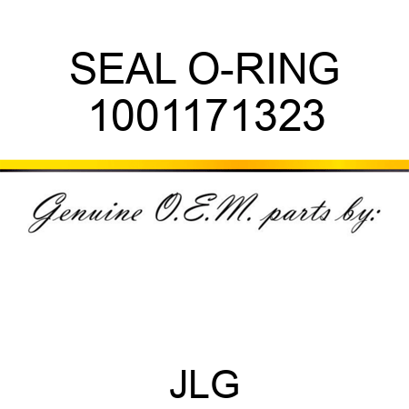 SEAL O-RING 1001171323