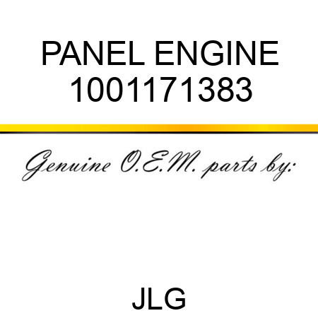 PANEL ENGINE 1001171383