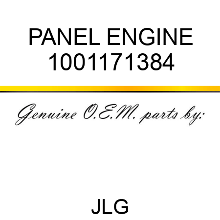 PANEL ENGINE 1001171384