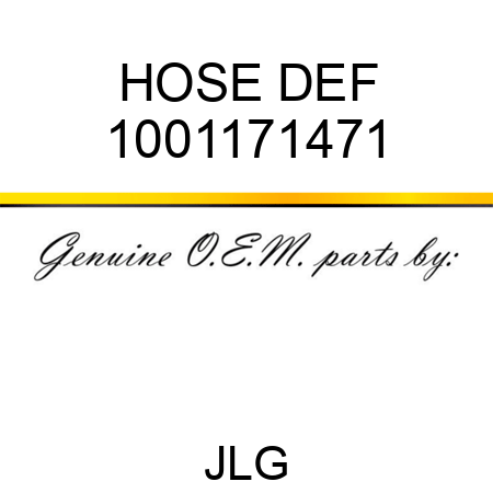 HOSE DEF 1001171471