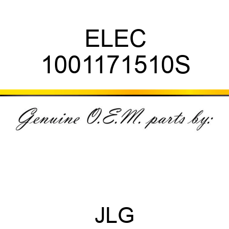 ELEC 1001171510S