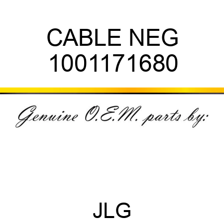CABLE NEG 1001171680